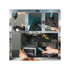 لونغسا ‎36‎ في ‎1‎ طقم مفك قابل لإعادة الشحن مع البطارية 3‎ مؤشرات عزم دوران ليد الكتابة بسرعة وحقيبة حمل