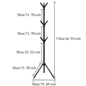 Luxury Clothes Hanger 170×46 cm - Black