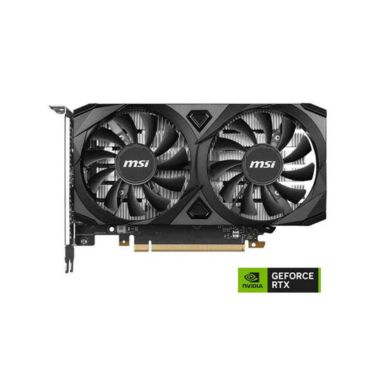 MSI - Nvidia Geforce RTX 3050 Ventus 2X 6GB OC GDDR6 Graphics Card - Black