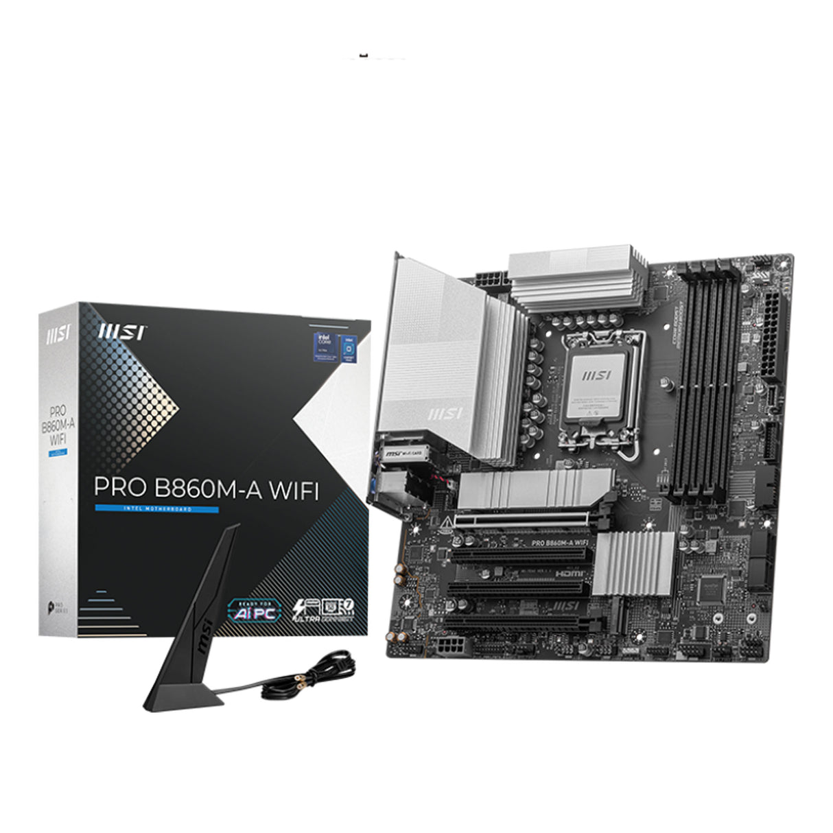 إم إس آي برو بي 860 إم-إيه واي فاي دي دي آر 5 مذربورد للألعاب إم-إيه تي إكس