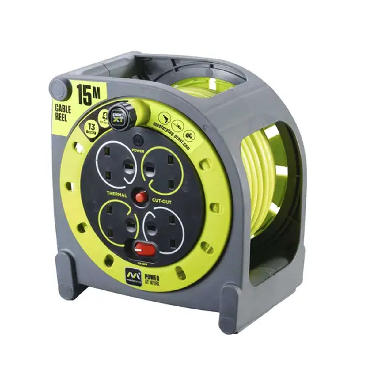 ماستربلج بكرة تمديد بطول 15 متر مع 4 منافذ