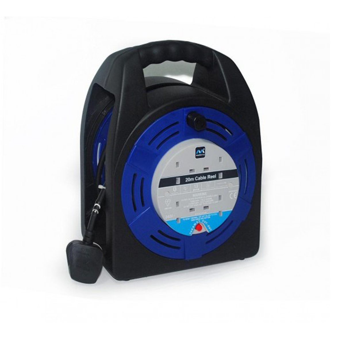 ماستربلج بكرة مستديرة بطول 20 متر تحتوي على 4 منافذ وبقدرة 13 أمبير