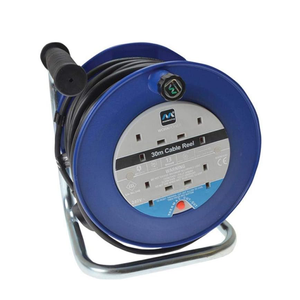 Masterplug 30m Round Reel - Blue