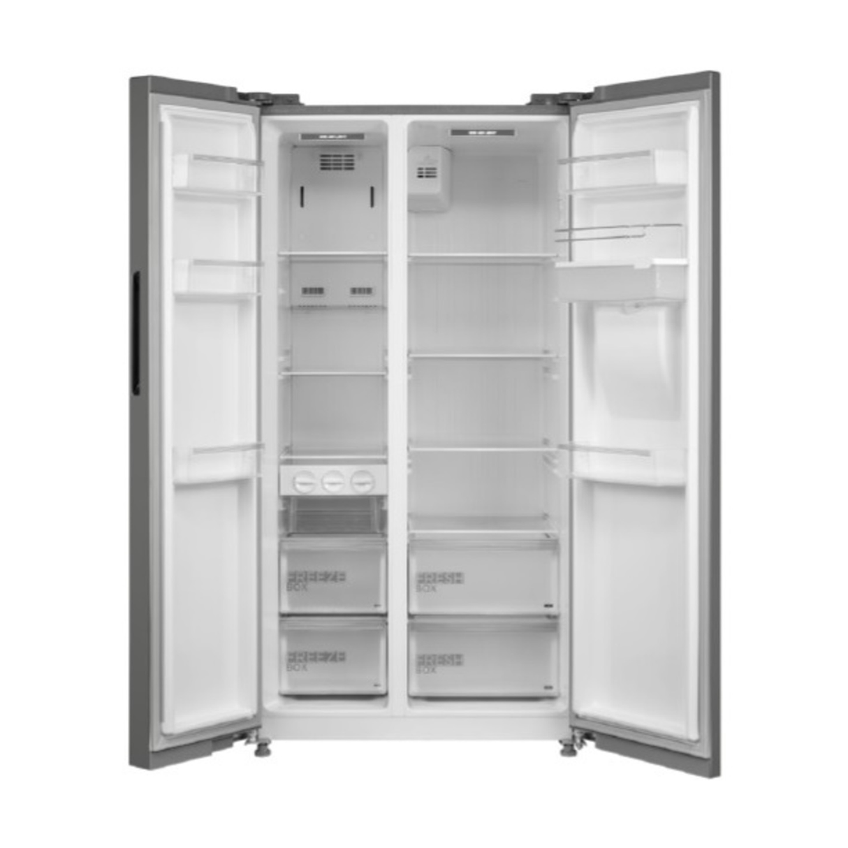 Midea Side by Side Refrigerator 513 Liters 18.12 CFT - Stainless Steel