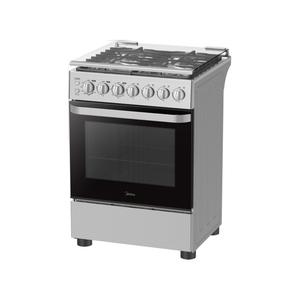Midea Gas Cooker 60x60 cm 4 Burners - Silver