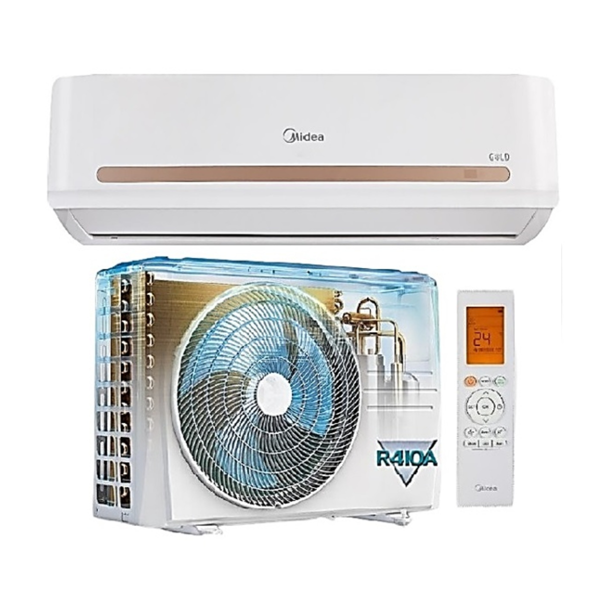 Midea Split Air Conditioner 31,400 BTU Gold - MST1AG-36CRN1(E)-I
