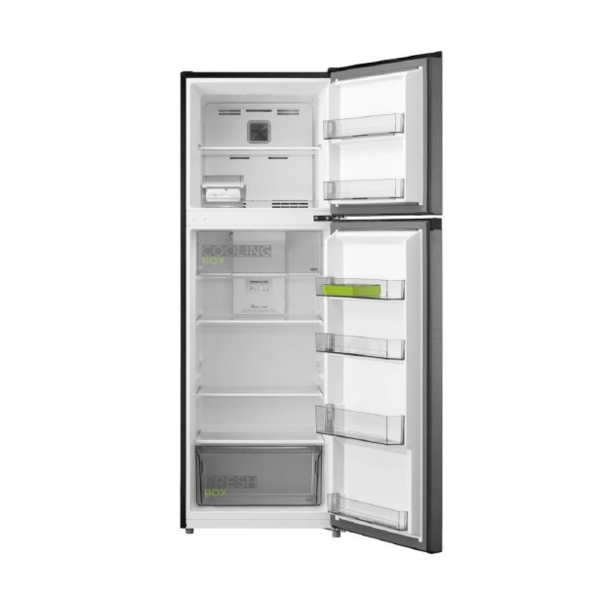 Midea Top Mount Freezer Refrigerator 262 Liters 9.3 CFT - Silver