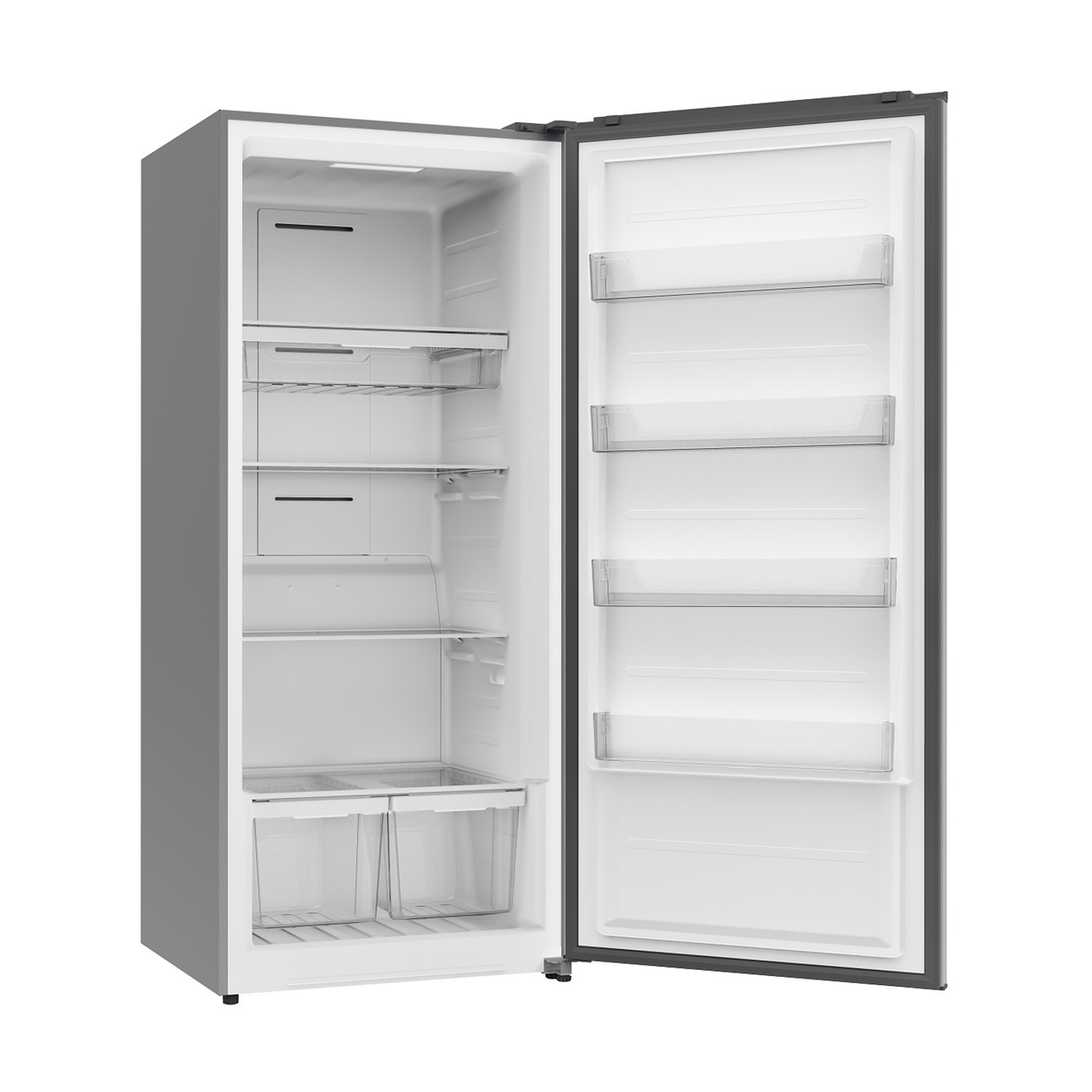 Midea Upright Freezer Refrigerator 595 Liters 21 CFT - Bru Steel