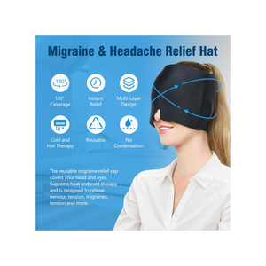 Migraine Relief Cap, Odorless Headache Relief Hat With Hot and Cold Therapy