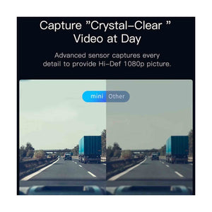 داش كاميرا مصغرة لتسجيل القيادة بدقة فل اتش دي (أمامية وخلفية)