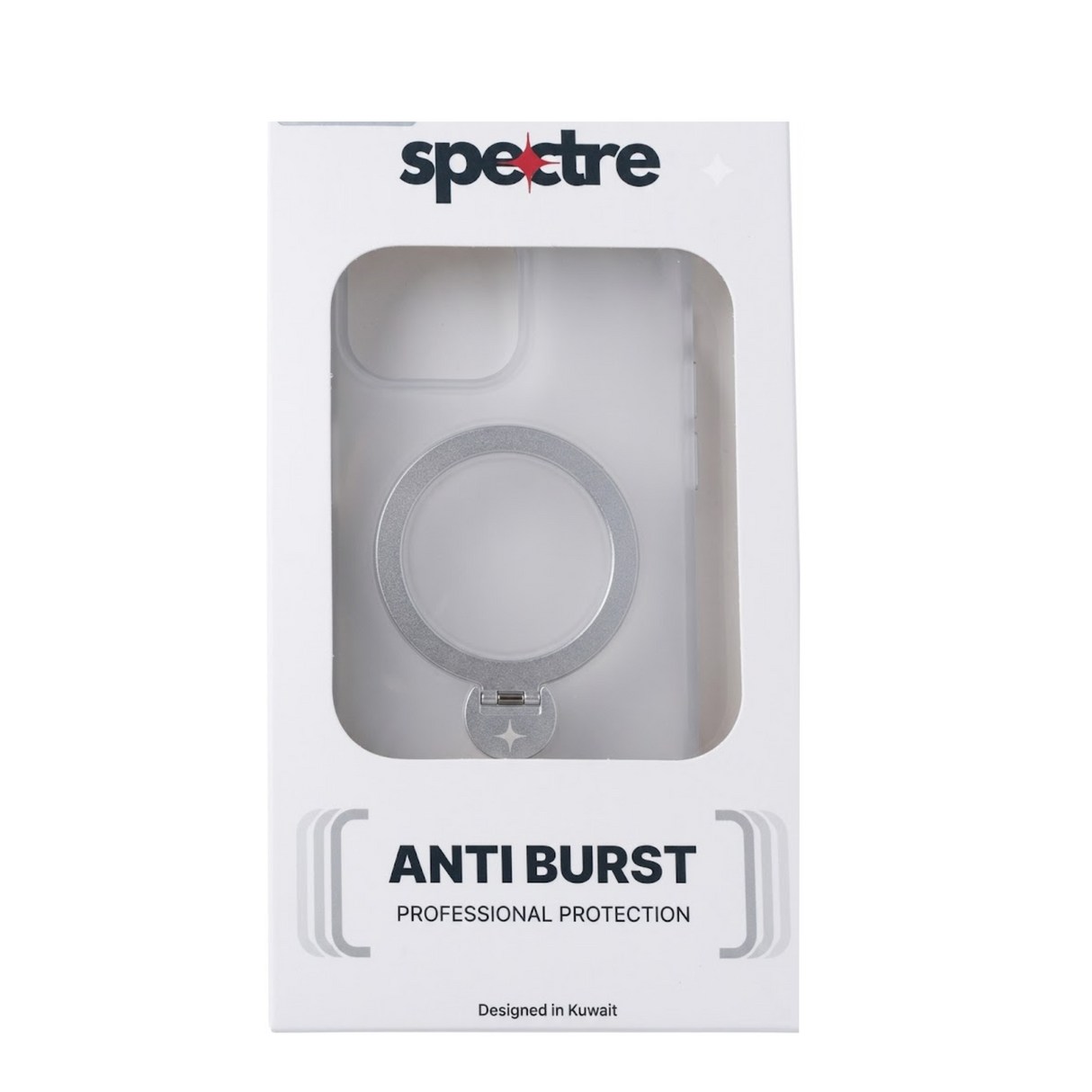 Spectre Cover iPhone 16 Pro Max With Kick Stand  - Mist Transparent