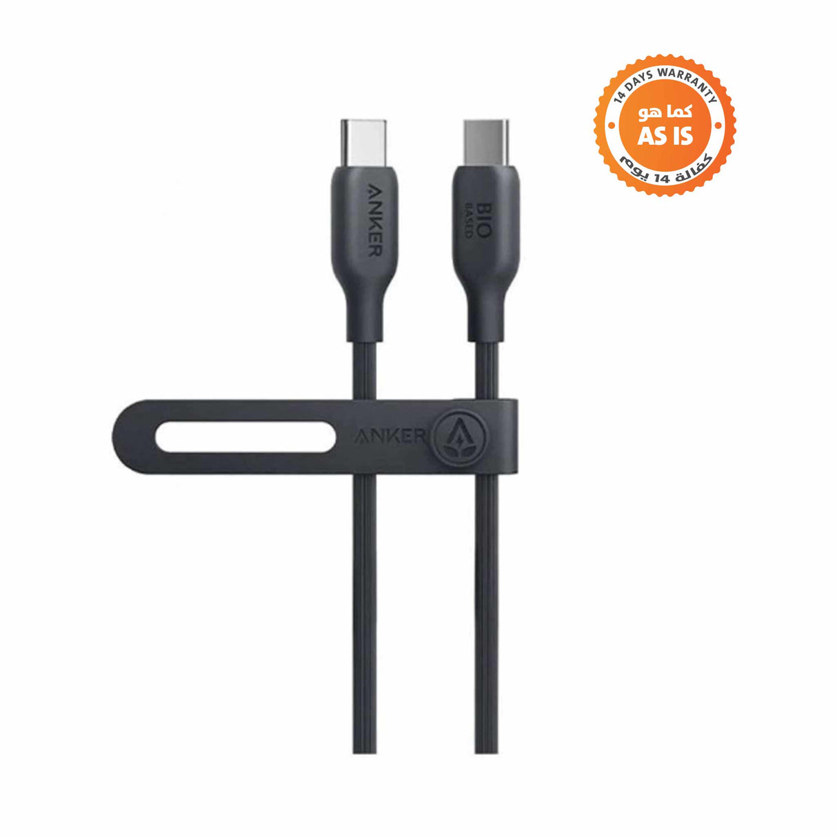 Anker 544 USB-C to USB-C Cable 140W (Bio-Based) (0.9m/3ft) - Black - ASIS