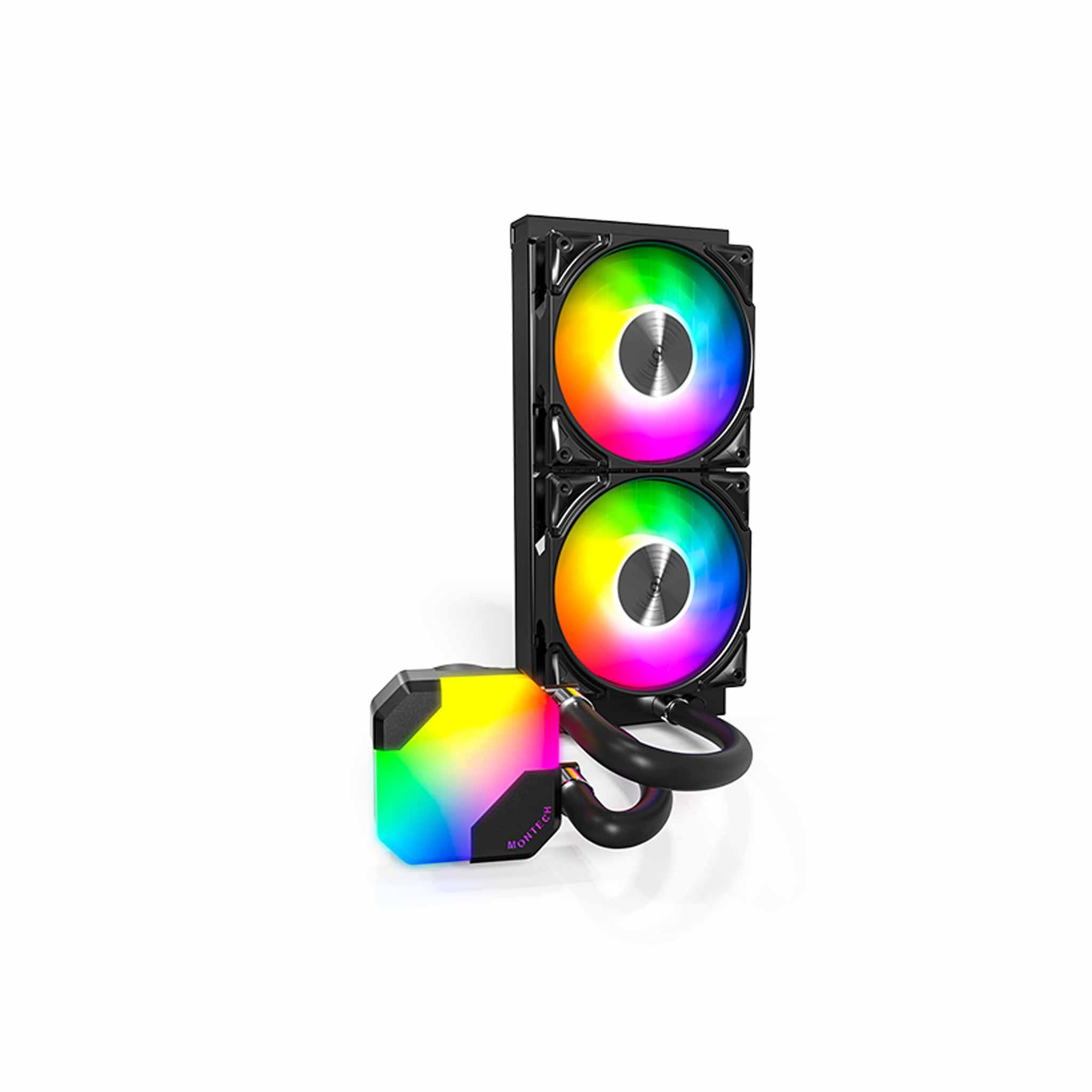 Montech Hyper Flow ARGB 240 CPU Liquid Cooler - Black – Zayoom