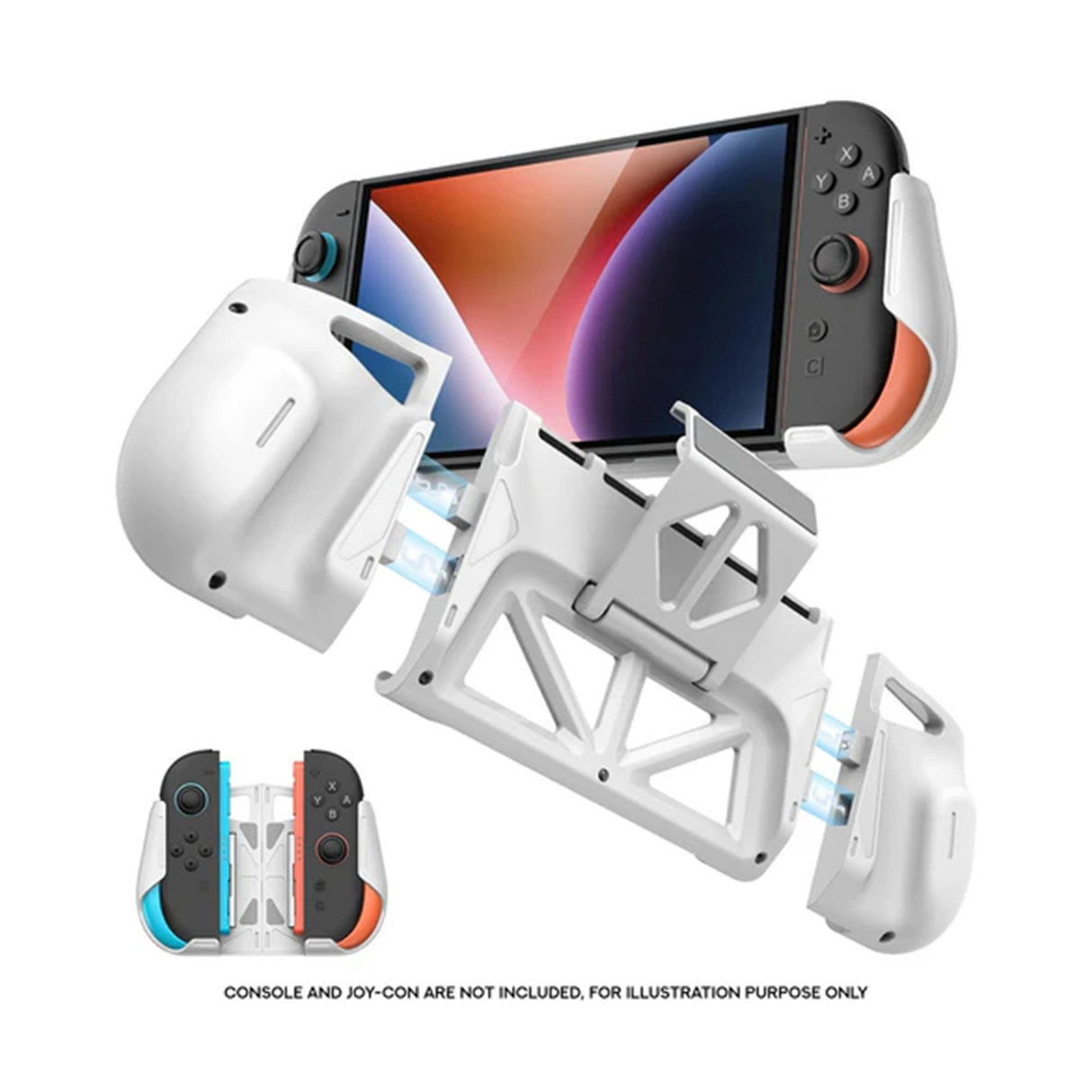 Transnovo Multi-Function Detachable Grip Protective Case for Nintendo Switch