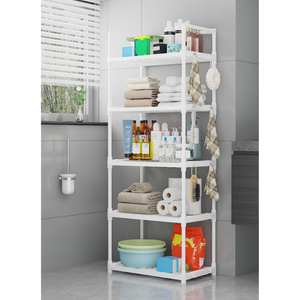 Multi-Functional Storage Rack for Kitchen, Bedroom, and Bathroom with Adjustable Shelves & Strong Load-Bearing Capacity