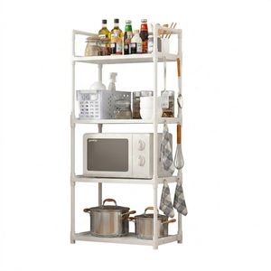 Multi-Functional Storage Rack for Kitchen, Bedroom, and Bathroom with Adjustable Shelves & Strong Load-Bearing Capacity