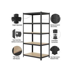 رف تخزين معدني متعدد الاستخدامات من 5 طبقات