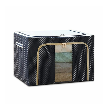 Multicolor Foldable Storage Box For Clothes 66L - Assorted Color