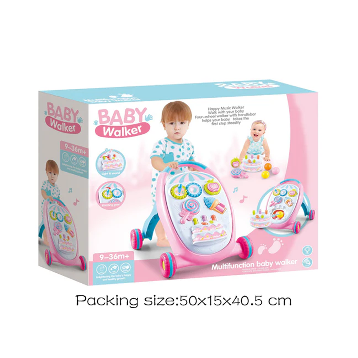 Multifunction Learning Toddler Plastic Push Walker For Baby