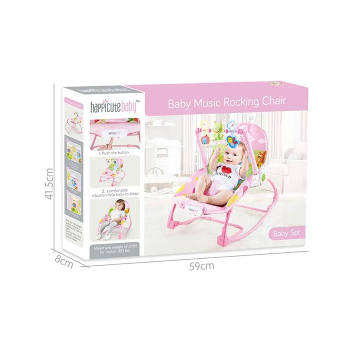 Vibrating Baby Rocker Chair With Music
