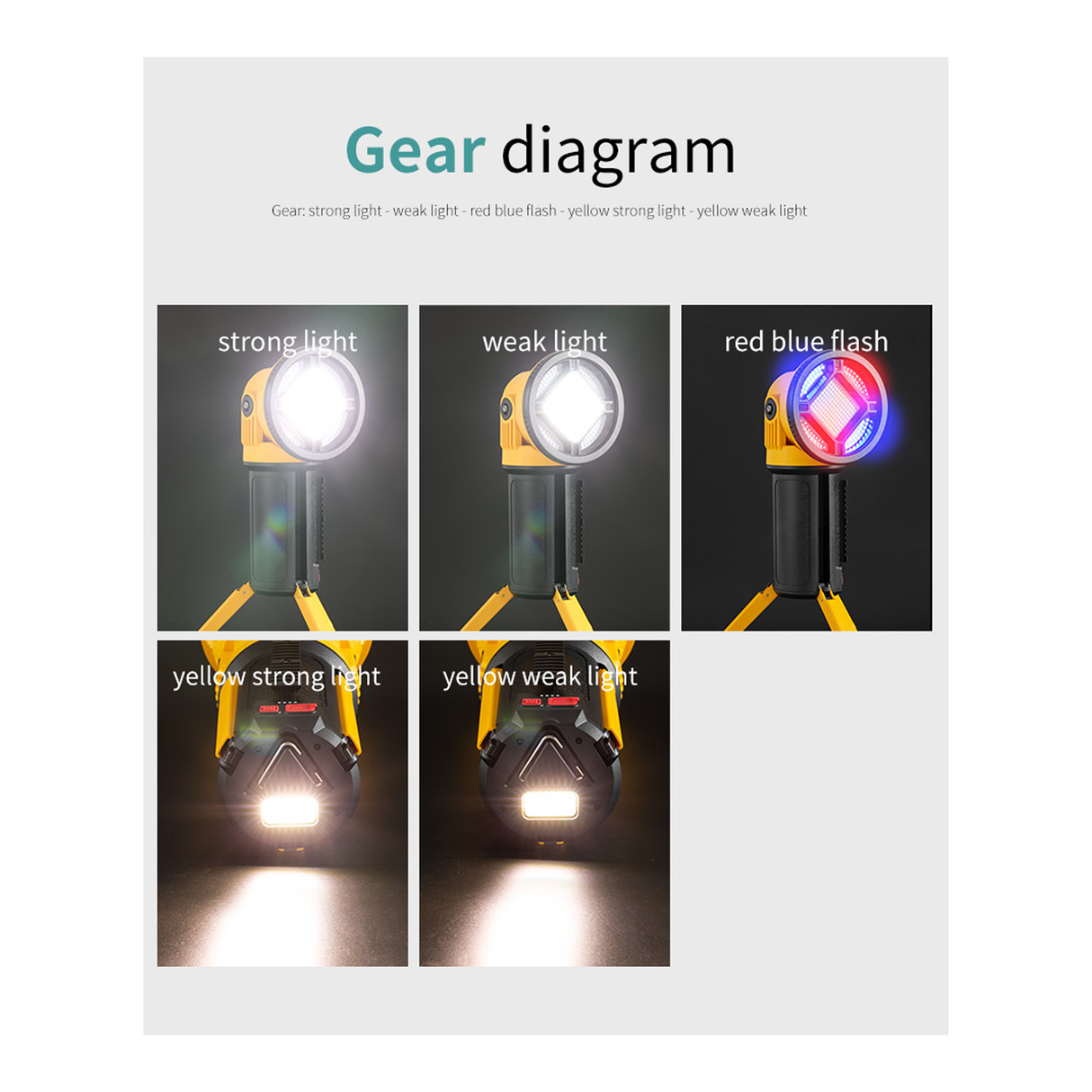 Multifunctional Rechargeable Searchlight Small