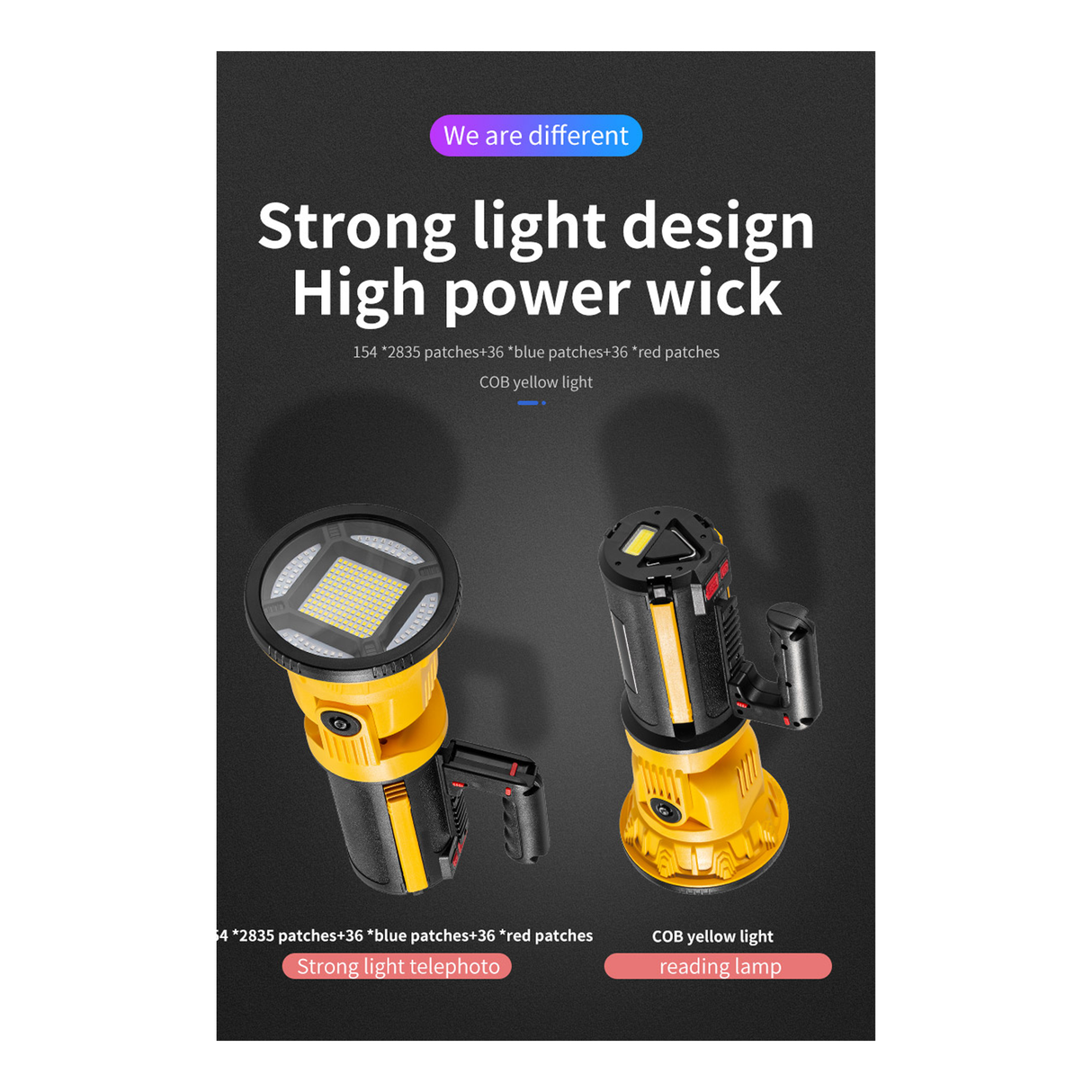 Multifunctional Rechargeable Searchlight Small