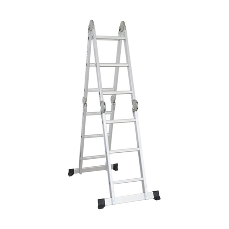 Multipurpose Foldable Aluminium Ladder for Home & Outdoor Use - 6m Height, 150 kg Capacity