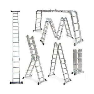 Multipurpose Foldable Aluminium Ladder for Home & Outdoor Use - 6m Height, 150 kg Capacity