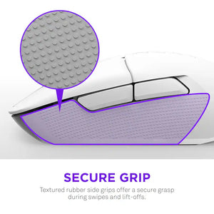 إن زد إكس تي لايف اليت ماوس الألعاب اللاسلكي خفيف الوزن للغاية - أبيض