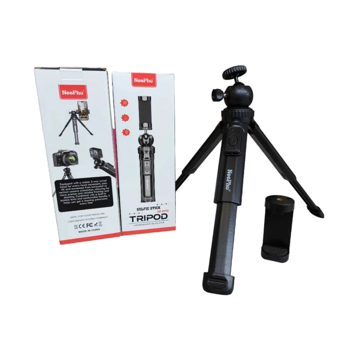 Neepho Selfie Stick With Tripod Np-999S - Black