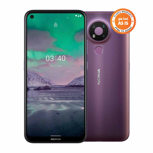 Nokia 3.4 TA-1288 - 4 RAM - 64GB - Mobile Phone - Purple - ( AS-IS )