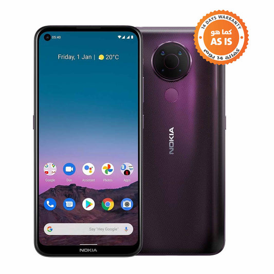 Nokia 5.4 TA1325 - 128GB - 4G - Mobile Phone - Dusk Purple - (AS-IS)