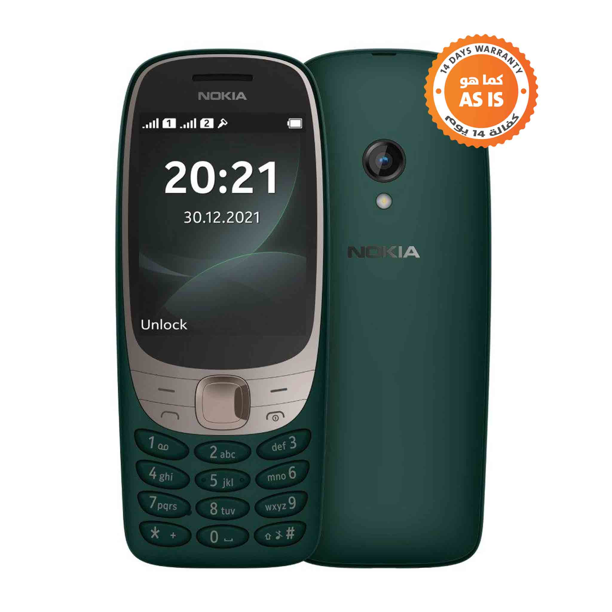 Nokia 6310 Ta-1400 16mb - Mobile Phone - Green - ( As-is ) – Zayoom