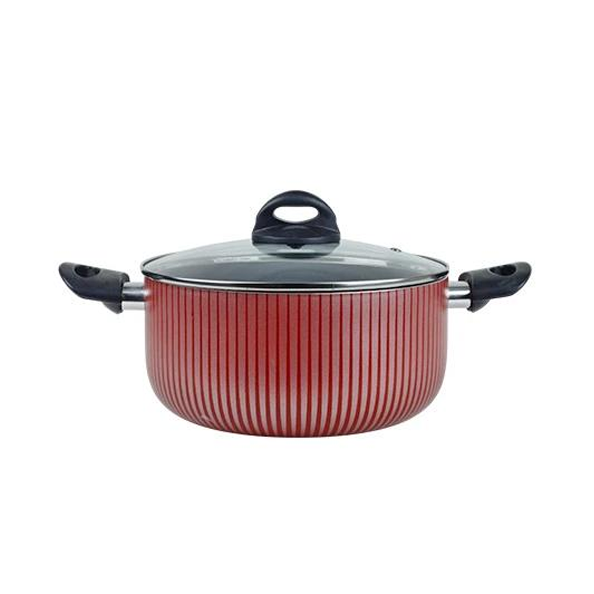 قدر/مقلاة للطهي بغطاء غير لاصق، بحجم 20 سم