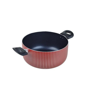 قدر/مقلاة للطهي بغطاء غير لاصق، بحجم 20 سم
