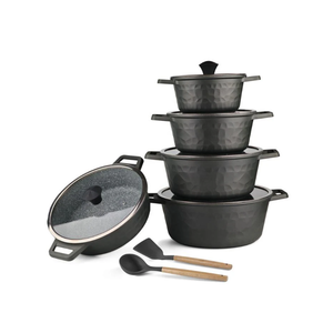 OSFE Granite Cookware Set 12 pcs - Black