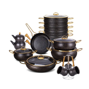 أو إس إف إي طقم أواني جرانيت 23 قطعة – أسود