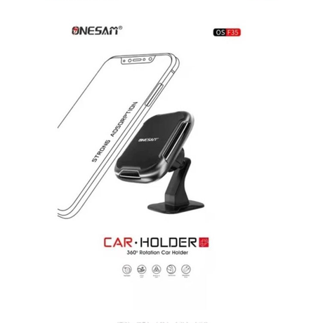 ون سام Os-F35 حامل سيارة مغناطيسي قابل للدوران 360 درجة – أسود