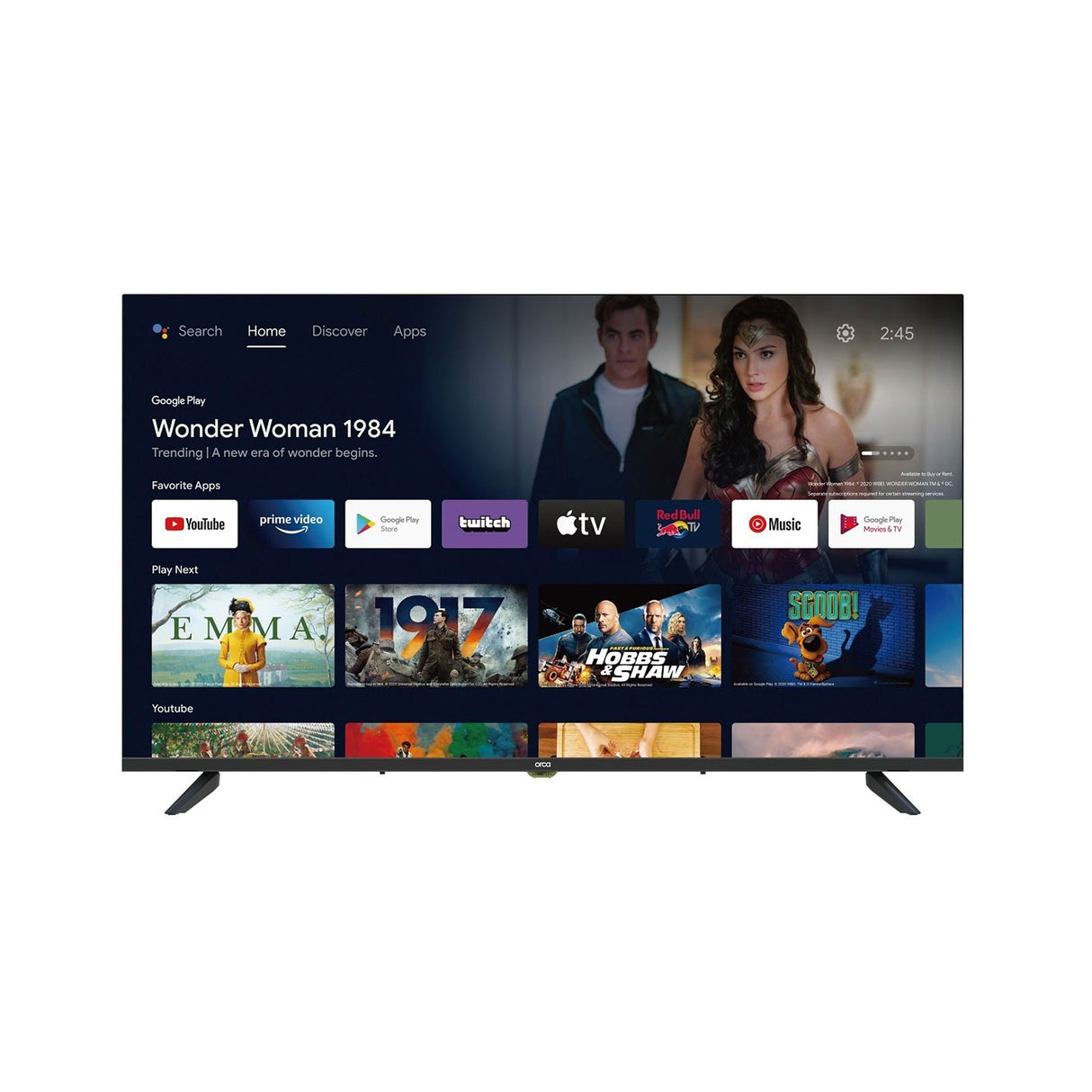 اوركا 40 بوصة أندرويد ليد ودقة فل إتش دي سمارت تلفزيون