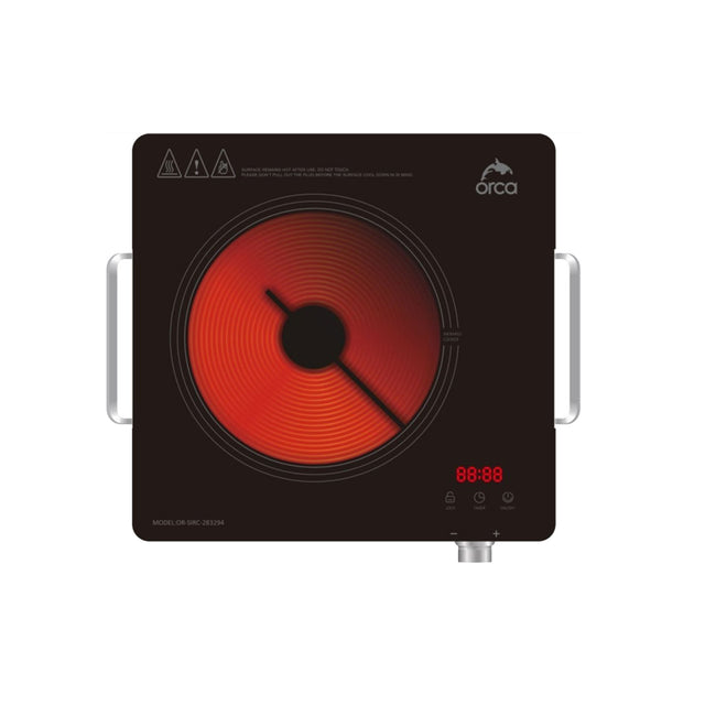 Orca Digital Infrared Single Cooker 28.3x29.4cm - 2000W - Zayoom