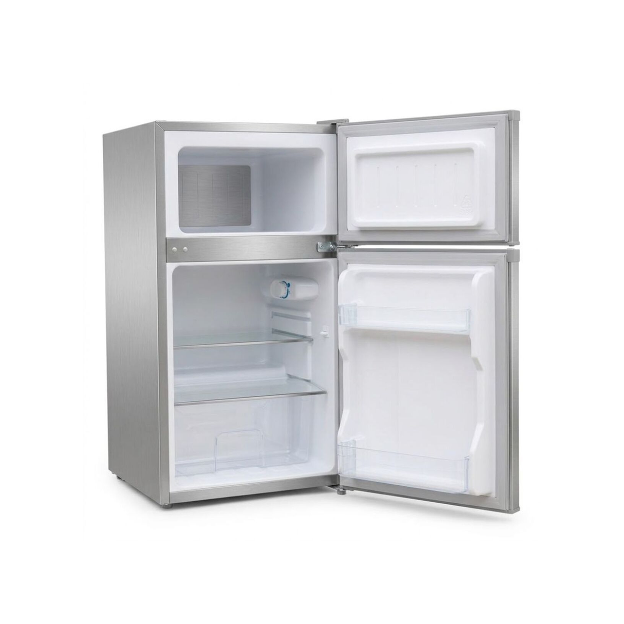 Orca Double Door Refrigerator 89 Liters 2.8 CFT - Silver - OR-BCD89SLV
