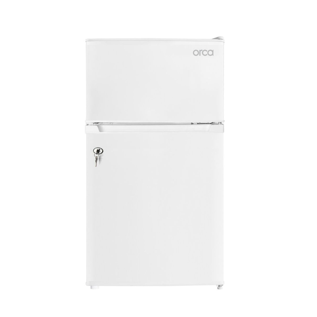 Orca Double Door Refrigerator 89 Liters 2.8 CFT - White - OR-BCD89WHT