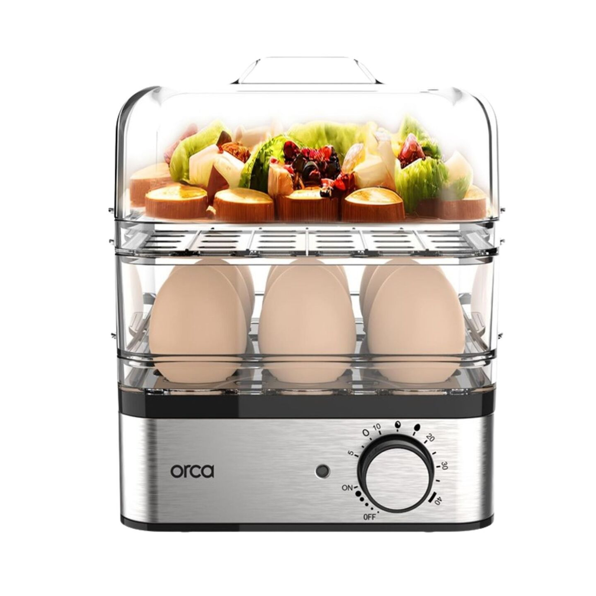 Orca Egg Boiler 8 Eggs 400W - Stainless Steel