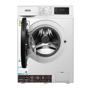 Orca Front Load Washing Machine 10KG 1400RPM BLDC - White