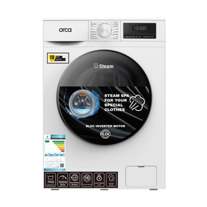 Orca Front Load Washing Machine 7KG 1000RPM BLDC - White
