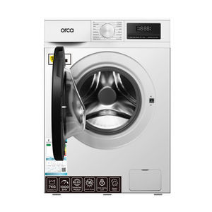 Orca Front Load Washing Machine 7KG 1000RPM BLDC - White