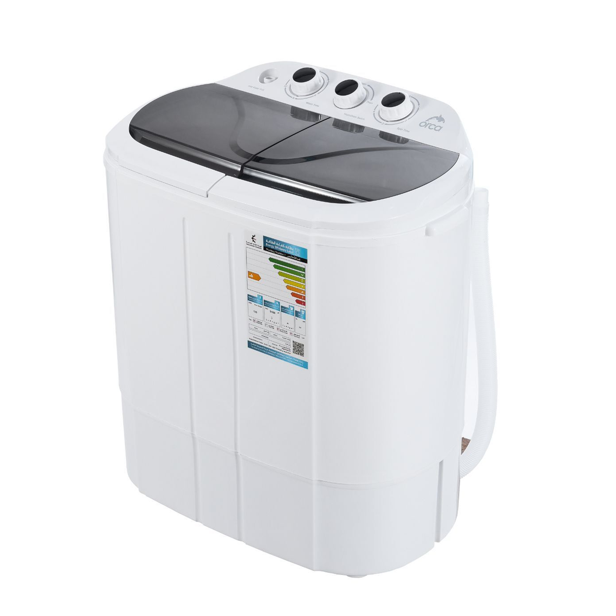Orca Mini Twin Tub Washer 3Kg - White - ORWM3050