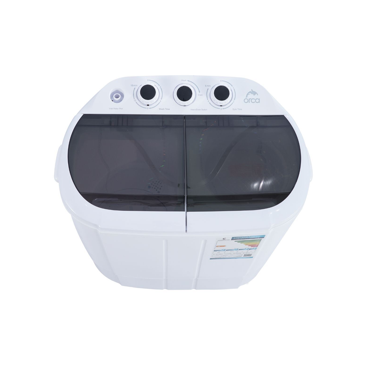 Orca Mini Twin Tub Washer 3Kg - White - ORWM3050