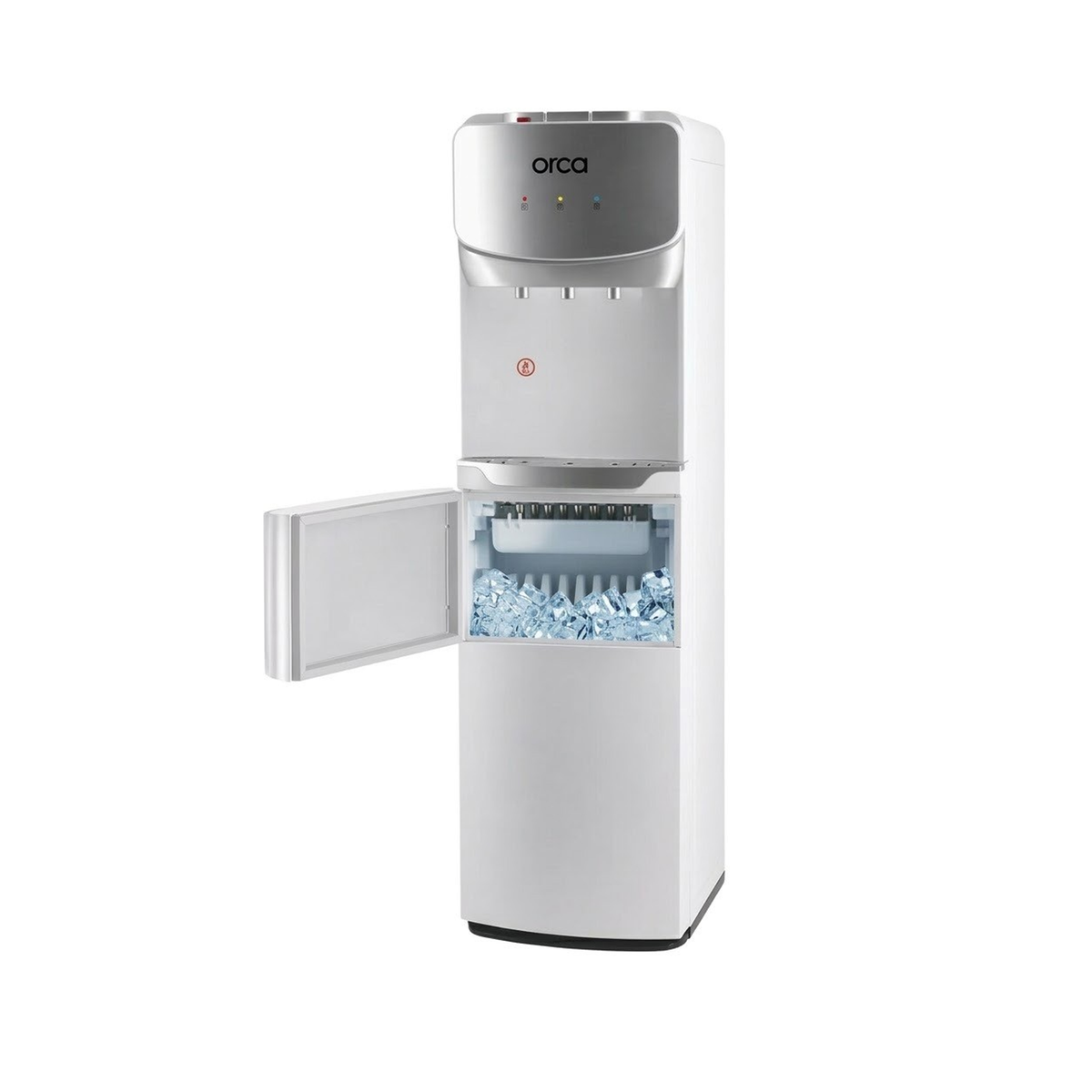 Orca 3-in-1 Freestanding Water Dispenser with Bullet Ice Maker, White - OR-PS-SLR-810ZM