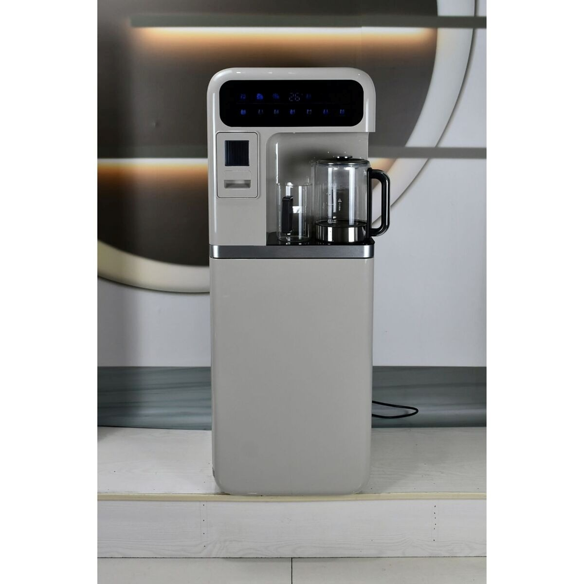 Orca 2-in-1 Tea Bar Water Dispenser With Ice Maker, Grey - OR-PS-SLR-920